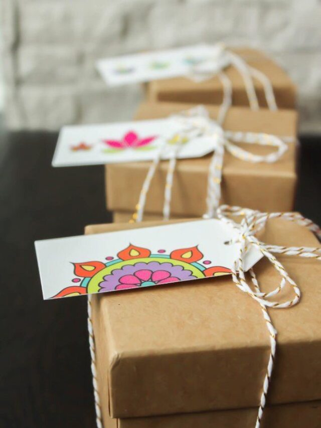 Diwali Gift Tags Deepawali Indian Gift Tags and Twine - Etsy